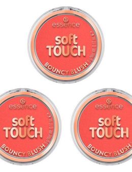 Essence Rouge soft TOUCH BOUNCY BLUSH, 3-tlg., 3-tlg., mittlere Deckkraft, langanhaltend, mattierend, alle Hauttypen