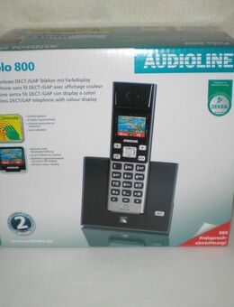 Schnurlostelefon Audioline Polo 800, Telefondosen, Handytaschen - Saffig
