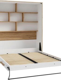 FORTE Schrankbett Jugendbett, Gästebett, 250 KG Belastbarkeit, platzsparend (H//T zusammengeklappt ca.215/57,4 in drei Breiten) Made in Europe, inklusive Lattenrost, perfekte Lösung für kleine Räume
