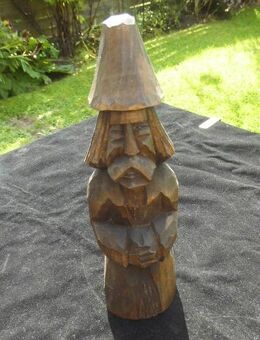 Holz Figur 23 cm Skulptur handgeschnitzt Deko Vintage Retro 12,- - Flensburg