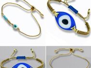 2 Stück Goldfarbene Armband mit Nazar Boncuk Blaue Auge Geschenkidee Arm Schmuck  18,90 €* - Villingen-Schwenningen