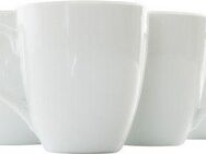 Retsch Arzberg Becher, Porzellan, großer XXL Henkelbecher in gefällig bauchiger Form, 6-teilig, 500 ml