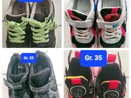 4 Paar getr. Kinder Sneakers von Gr. 33 bis 35 - versch. Farben - Kiel