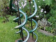 Schlangenskulptur aus Stahl für Garten und Haus, grün-rost, Handarbeit - Haltern (See) Zentrum