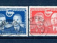 DDR 296-297 Monat der DSF 1951 Wilhelm Pieck Josef Stalin Vollstempel Tagesstempel Ortsstempel - Kronshagen