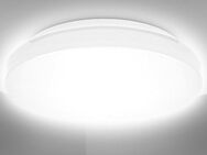 B.K.Licht LED Deckenleuchte BK_DB1295 LED Bad-Deckenleuchte, IP44, 10W, 4.000K neutralweißes Licht, LED fest integriert, Neutralweiß, Spritzwasserschutz, Badlampe, 900Lm, Ø22cm