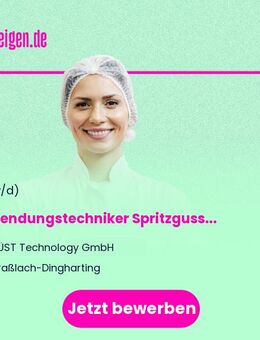 Anwendungstechniker Spritzguss (m/w/d) - Straßlach-Dingharting