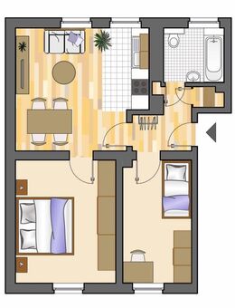 Bald frei! 2-Zimmer-Wohnung in ruhiger Lage in GE-Hassel - Gelsenkirchen