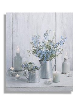 Art for the home LED-Bild Ruhe Blau LED 60x70cm, (1 St)