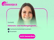 Dekanats- und Studiengangassistenz (m/w/d) für den Masterstudiengang Versorgungsforschung und -management - Rosenheim