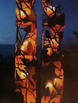 Tolle Vogelsäule Stele Edelrost - Kraftisried