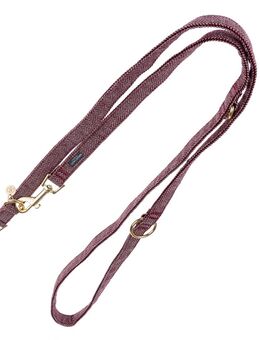 Nomad Tales Calma Halsband, burgundy - Passende Leine: 200 cm lang, 20 mm breit