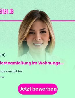 Serviceteamleitung im Wohnungsmanagement (w/m/d) - Berlin