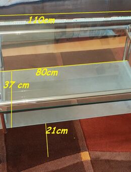 Verkaufe wunderschönen Glastisch mit Ablage - Leipzig Südost
