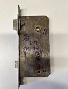 Einsteckschloß 247 mm mit Drückergarnitur und Blenden aus Messing-antik - Berlin