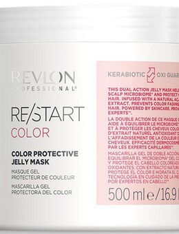 REVLON PROFESSIONAL Haarmaske Re/Start COLOR Protective Jelly Mask 500 ml, Beugt Verblassung der Haarfarbe vor und spendet Feuchtigkeit.