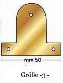 Keilrahmenbleche zur Befestigung von Keilrahmen in Bilderrahmen Größe 3 - Holzminden