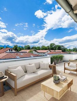 Penthousewohnung mit großzügigem Raumangebot über zwei Ebenen und traumhaftem Alpenblick - Kolbermoor