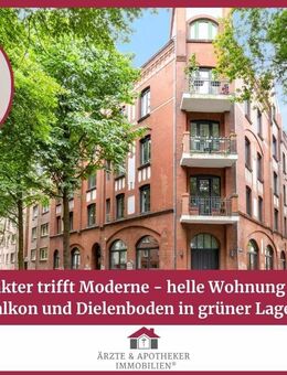 Altbaucharakter trifft Moderne - helle Wohnung mit Aufzug, Balkon und Dielenboden in grüner Lage! - Hamburg