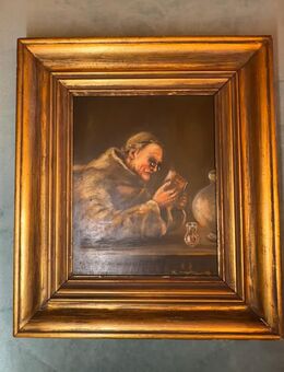 Ölgemälde Mönch von K. Haus - Nalbach