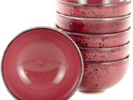 CreaTable Dipschale NATURE COLLECTION, Steinzeug, (Set, 6-tlg), Snackschale, Ø 11,5 cm