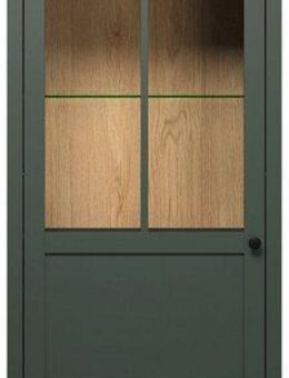 Home affaire Vitrine Vienna (1-St) Standvitrine mit Beleuchtung und 5 Fächern im Landhausstil