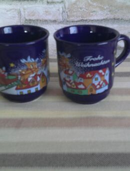 Tasse Weihnachtsmotiv ( dunkelblau ) - Unna