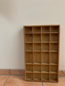 Dekorativer Setzkasten aus Holz - Stolberg (Rheinland, Kupferstadt) Zentrum