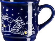 MÄSER Becher Glühweinbecher mit weihnachtlichem Motiv, aus Steinzeug, Steinzeug, 12er Set