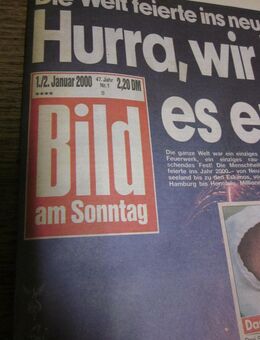 Bild am Sonntag 1./ 2. Januar 2000 - 1. Ausgabe im Jahr 2000 - - Mahlberg