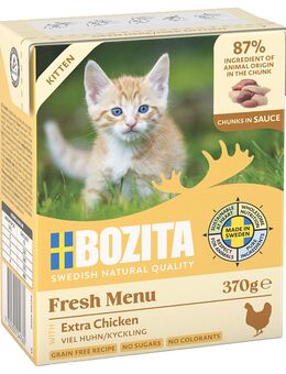 Bozita Tetra Häppchen in Soße 6 x 370 g - Hühnchen für Kitten