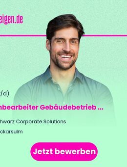 Sachbearbeiter Gebäudebetrieb (m/w/d) - Schlüsselrolle im Facility Management 1 - Neckarsulm