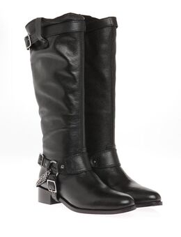 Georges Rech Stiefel schwarz Leder Kette Gr. 39 in OVP - Recklinghausen