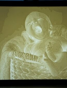 🌟 Individuelles 3D-Druck-Bild im Lithophane-Stil mit Rahmen und LED - Schlüchtern