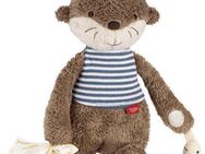 Fehn Greifspielzeug Otter Theo, Activity-Otter, zur Befestigung an Kinderwagen, Babyschale oder Bett