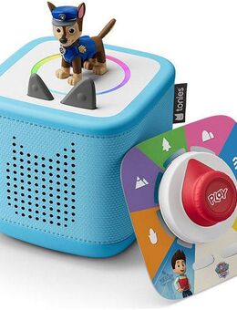 tonies Toniebox 2 Play Set Paw Patrol Chase Lautsprecher Stereo (Bluetooth, NFC, WLAN, Kindersicher ab 1)