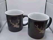 2 Stück Tasse Schweden 9cm hoch 8cm breit Tasse mit Elch als Set - Essen