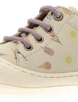 Naturino COCOON PR. FRESHEN MILK Lauflernschuh Barfußschuh mit buntem Print, Größenschablone zum Download