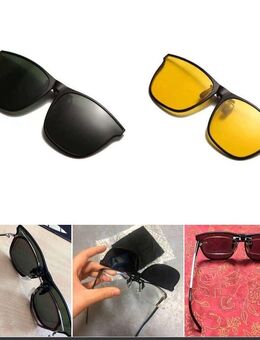 Sonnenbrille Oval ohne Rahmen Überbrille Brillen Aufsatz Vorhänger Gelb Grün  13,90 €* - Villingen-Schwenningen