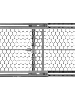 Carlson ausziehbares Absperrgitter aus Kunststoff - Höhe 59 cm, Breite 71 bis 107 cm