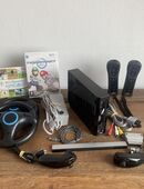 Nintendo Wii Konsole schwarz 2 Spieler Mario Kart Wii Sports Set in 51429