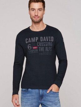 CAMP DAVID Sweatshirt mit Prints und Stickereien
