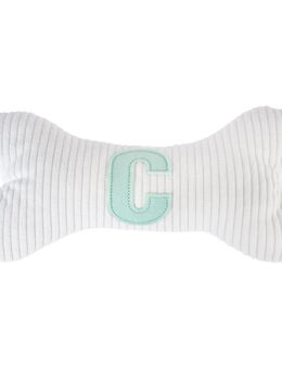 TIAKI Plüschknochen mit Initiale C - L 26 x B 12 x H 5,5 cm