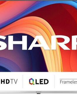 Sharp 4T-C55GPx QLED-Fernseher (139 cm/55 Zoll, 4K Ultra HD, Google TV, Smart-TV, Quantum Dot, QLED, Dolby Atmos, Dolby Vision, HDMI 2.1 mit eARC)