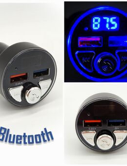 3in1 Bluetooth 5.0 FM Transmitter Ladegerät Freisprecheinrichtung Neu - Neumünster
