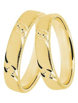 DOOSTI Trauring Schmuck Geschenk Silber 925 Trauring Ehering Partnerring LIEBE