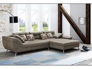 Couchgarnitur Couch Sofa Wohnzimmercouch ca. 358 x 219 cm SAN FRANCISCO Microfaser braun - Breitenberg (Bayern)