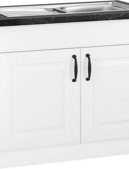 wiho Küchen Spülenschrank Erla 100 cm breit mit Kassettenfront