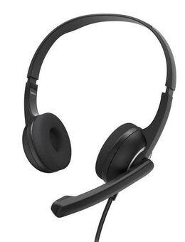 Hama PC-Office-Headset "HS-P150 V2", Stereo, Schwarz, Headset PC-Headset (Frequenzbereich Mikrofon + Kopfhörer: 100 Hz-6 kHz + 20 Hz-20 kHz)