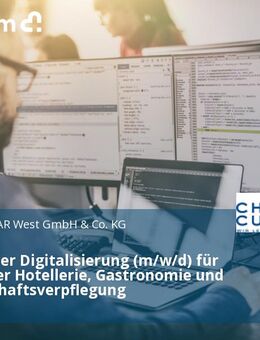 Fachberater Digitalisierung (m/w/d) für Kunden der Hotellerie, Gastronomie und Gemeinschaftsverpflegung - Büren